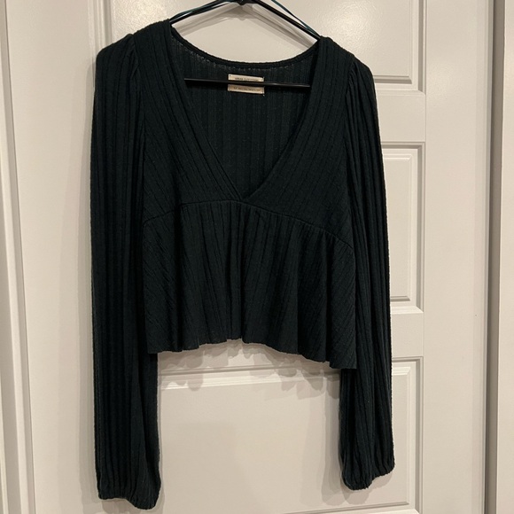 UO Prairie Ribbed Babydoll Top - Picture 3 of 6